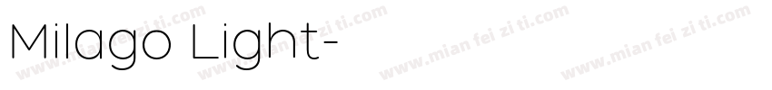 Milago Light字体转换